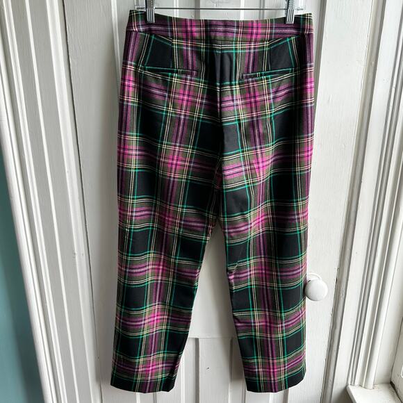 J Crew Kate Straight Leg Pant in Stewart Tartan Plaid Pants Wool Blend NWT - Picture 6 of 9
